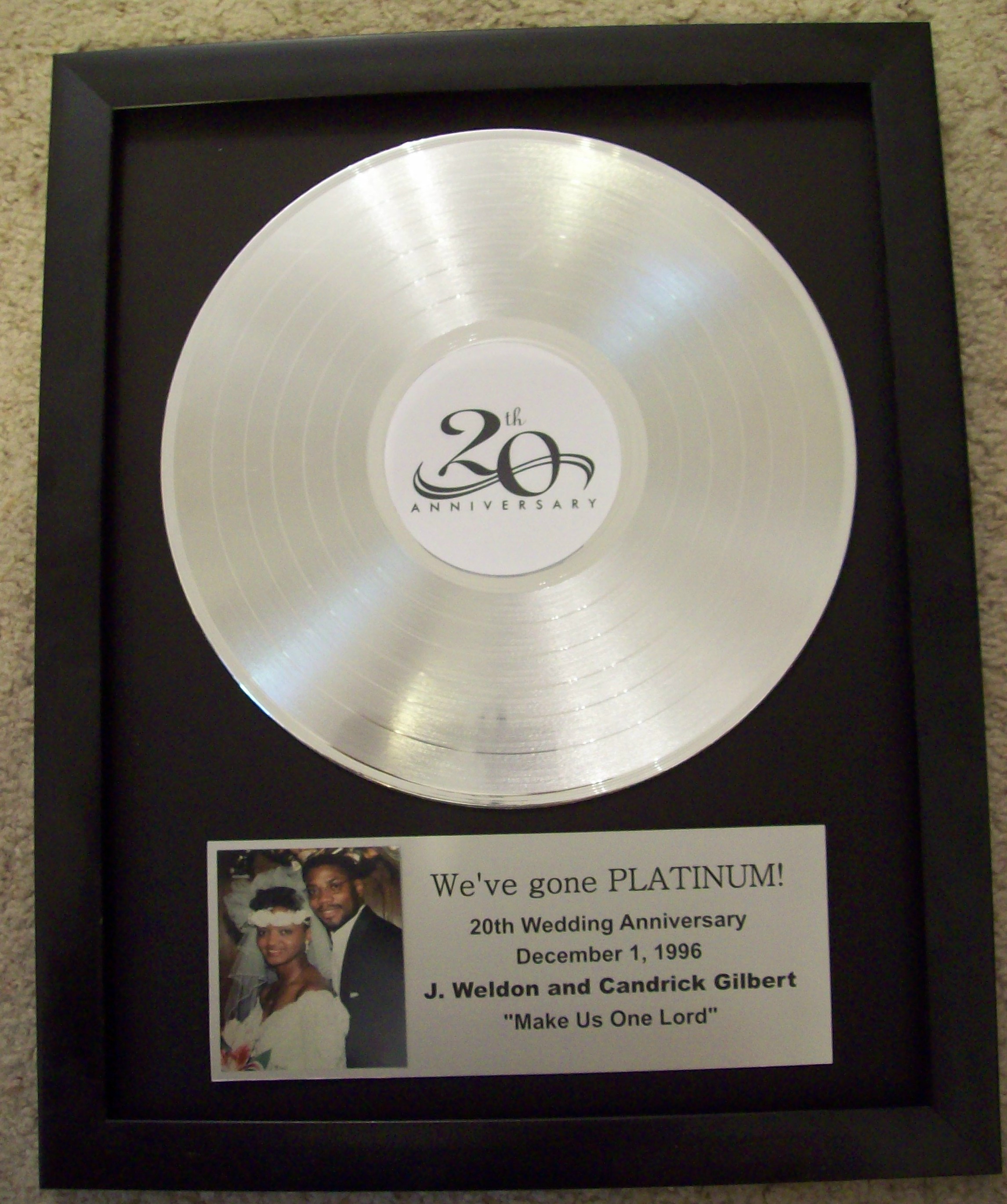 Image for Custom Platinum LP Record Award/Trophy